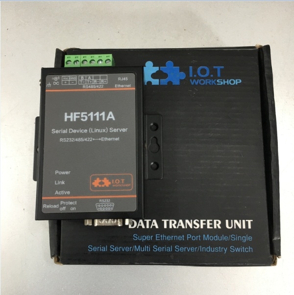 Bộ Chuyển Đổi Tín Hiệu HF5111A Serial Server Device RS232 RS485 RS422 to RJ45 Kết Nối Máy Chủ Nối Tiếp Ethernet Dùng Cho Ngành Công Nghiệp Automatic