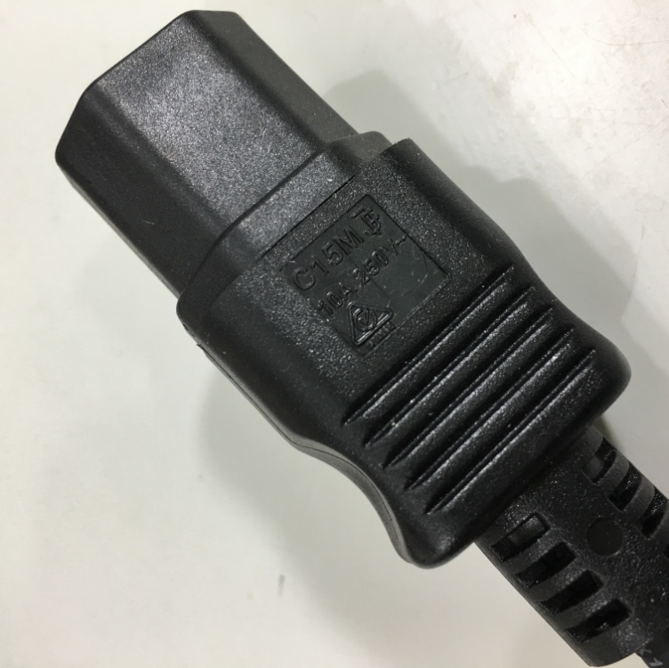 Dây Nguồn OEM Cisco CAB-C15-CBN IEC 60320 C14 to C15 10A 250V 18AWG 3x1.0mm² CCC Cable Black Power Cord Length 2.5M
