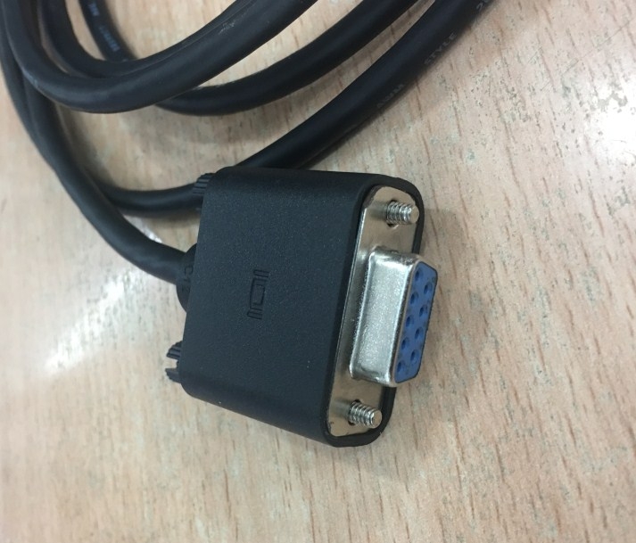 Cáp Lập Trình Truyền DữLliệu PC to PLC Màn Hình HMI Hitech PWS6600S-S RS232 DB9 Female to RS232 DB9 Male Black Length 3M