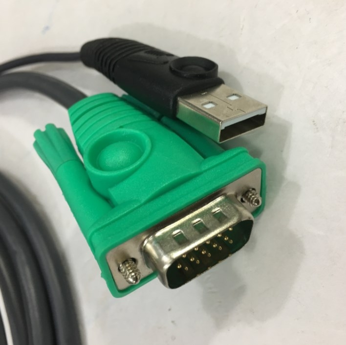 Cáp Điều Khiển ATEN 2L-5203U Cable KVM Switch 3 in 1 SPHD VGA USB Black Length 3M