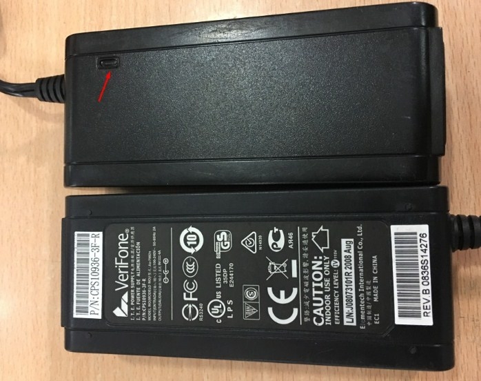 Adapter Original Verifone CPS10936-3E-R 9V 4A For Máy Thanh Toán Thẻ Verifone Omni 3730, 3730LE, Vx510, Vx510LE, Vx570, Vx610, 5750C, Vx810 DUET Terminal Connector Size 5.5mm x 2.5mm