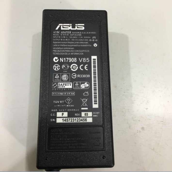 Bộ Chuyển Đổi Nguồn Adapter ASUS 19V 3.42A ADP-65JHBB Connector Size 5.5mm x 2.5mm 90 Degree