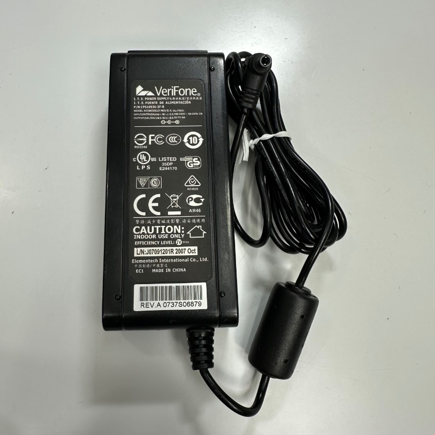 Adapter 9V 4A 36W Verifone OEM Thay Thế CP0940 9V 4A Connector Tip Size 5.5mm x 2.5mm For Máy Xét Nghiệm Nước Tiểu Tự Động Teco Diagnostics Uritek TC-101 Urine Chemistry Analyzer Urinalysis System URS-10