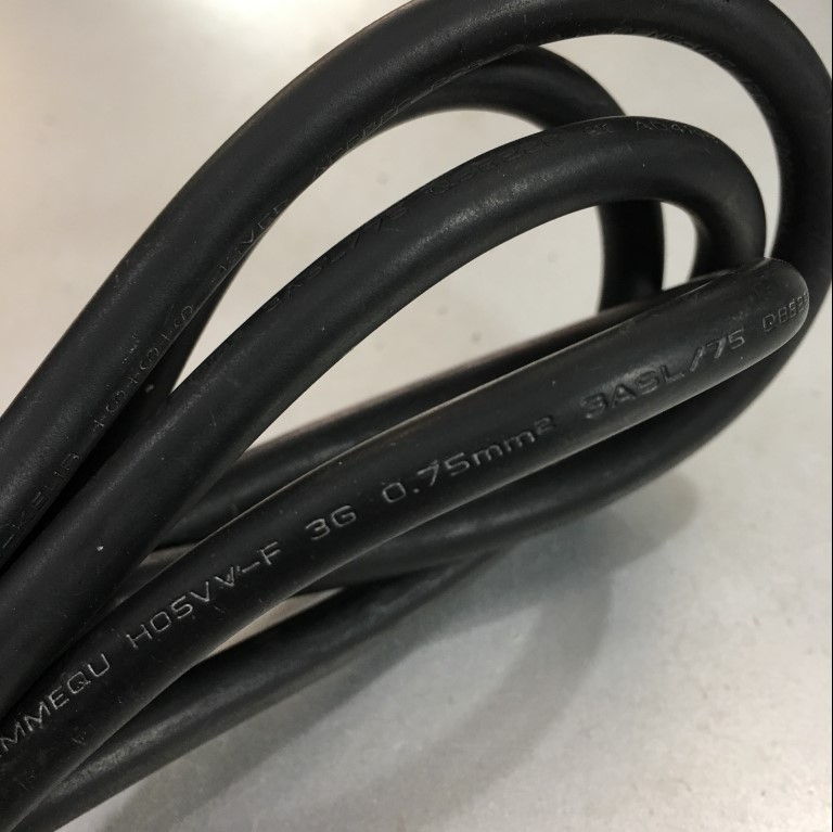 Dây Nguồn I-SHENG SP-023 IS-034 Chuẩn 2 Chân Đầu Tròn AC Power Cord Schuko CEE7 Euro Plug to C5 2.5A 250V 3x0.75mm² Length 1.8M