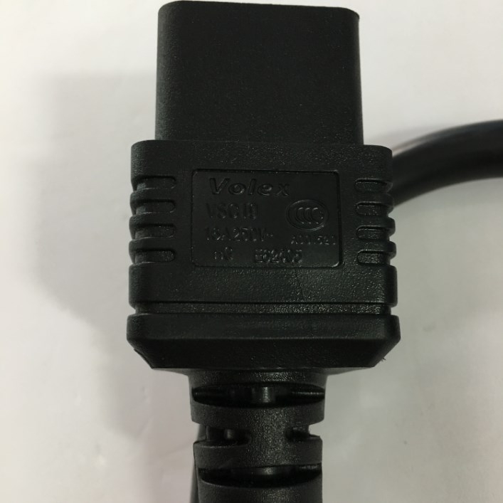 Dây Nguồn Máy Chủ VOLEX VSC19 VAC20S AC Power Cord IEC320 C20 To IEC320 C19 14AWG 3x2.08mm 16A 250V Length 0.6M