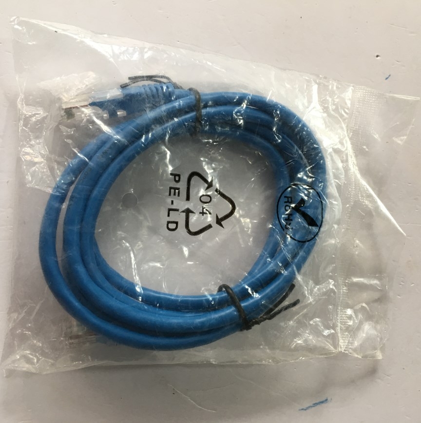 Dây nhẩy Original Patch Cord Lan Network Cat5e TK UTP 8 Wire Full Straight-Through Cable PVC Blue Supports 10/100/1000 Ethernet Length 1.5M