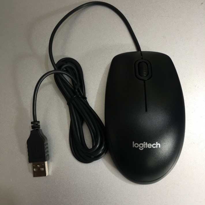 Chuột Máy Tính Logitech B100 Black Cổng USB Mouse