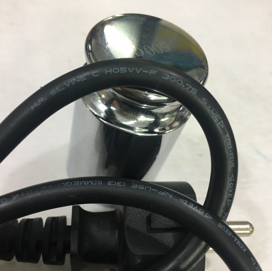 Dây Nguồn H.R. SILVINE 203H EF-28 Chuẩn 2 Chân Đầu Tròn AC Power Cord Schuko CEE7 Euro Plug to C13 10A 250V 3x0.75mm² Length 1.8M
