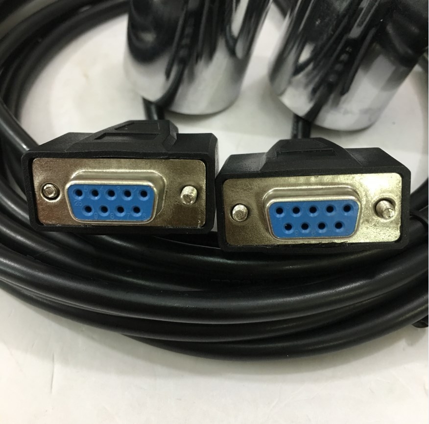 Cáp Kết Nối RS232C 99FF50 Cross Cable Female to DB9 Female PVC Black Length 5M