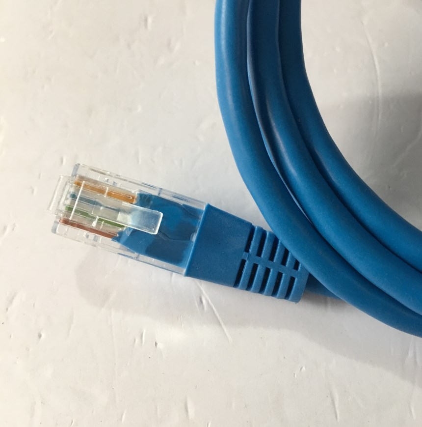 Dây nhẩy Original Patch Cord Lan Network Cat5e TK UTP 8 Wire Full Straight-Through Cable PVC Blue Supports 10/100/1000 Ethernet Length 1.5M