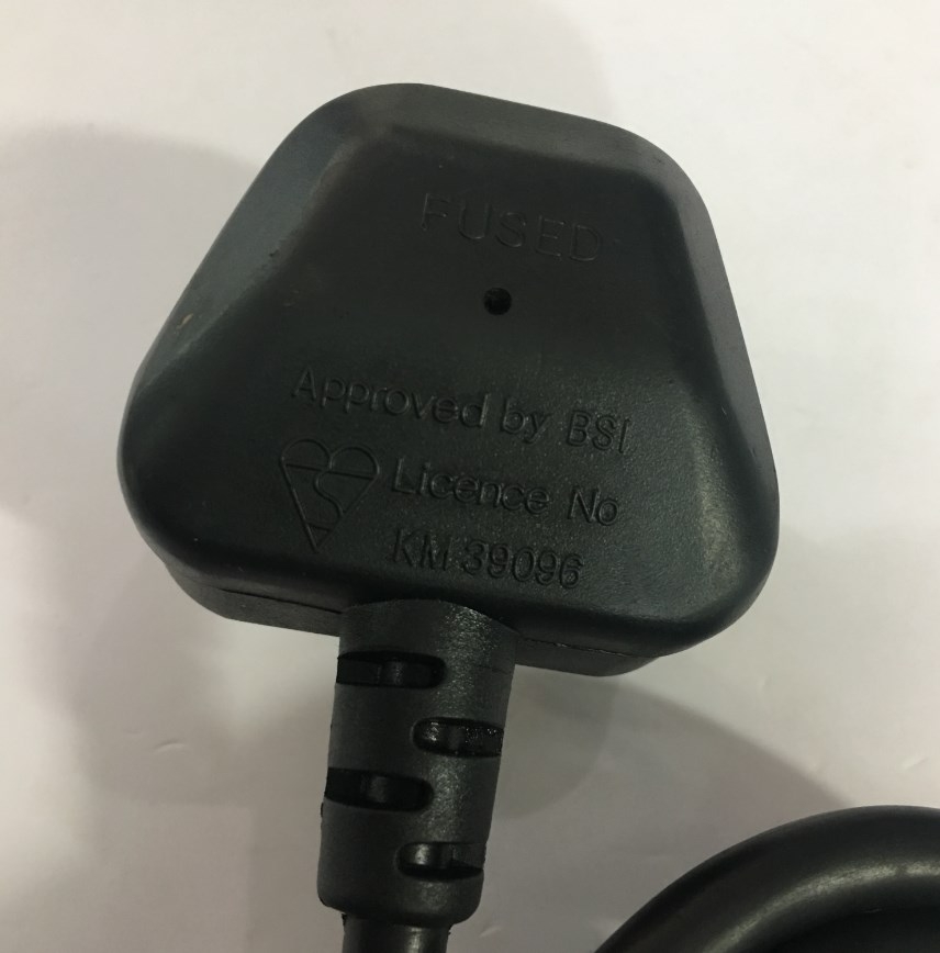 Dây Nguồn CHING CHENG EL-210 EL-701 UK Chuẩn 3 Chấu Có Cầu Chì AC Power Cord BS1363 to C13 10A 250V 3X1.0mm Length 2.5M