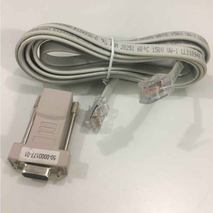 Cáp Điều Khiển Cisco Rollover Console 50-0000176-01 Cable RJ45 to RJ45 Và 50-0000177-01 Modular Adapter DB9 Female To Rj45