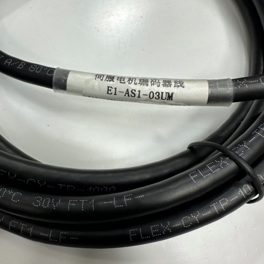 Cáp 3M 10ft Cable YAKO E1-AS1-03UM For YAKOTEC ES2 Series Drive Servo Encoder Cable