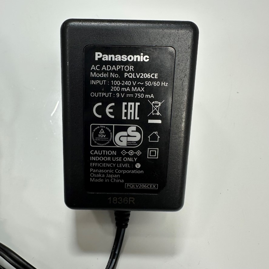 Adapter 9V 750mA Panasonic OEM Thay Thế AND TB-162KR 7.5V 250mA DC Plug + C - Connector Tip Size 5.5mm x 2.1mm For Cân Điện Tử Balances AND HC Series Power Supply