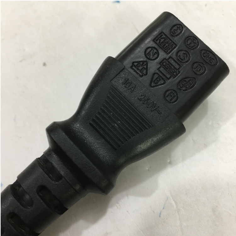 Dây Nguồn WELL SHIN WS-002 WS-003 AC Power Cord IEC60320 IEC C13 to IEC C14 10A 250V 3x0.75mm² For Computer Desktop Network Switch Router length 1.8M