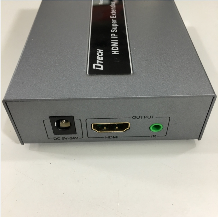 Chuyển Tín Hiệu HDMI to LAN DTECH DT-7046R HDMI IP EXTENDER 120M PLUS ADAPTER RECEIVER