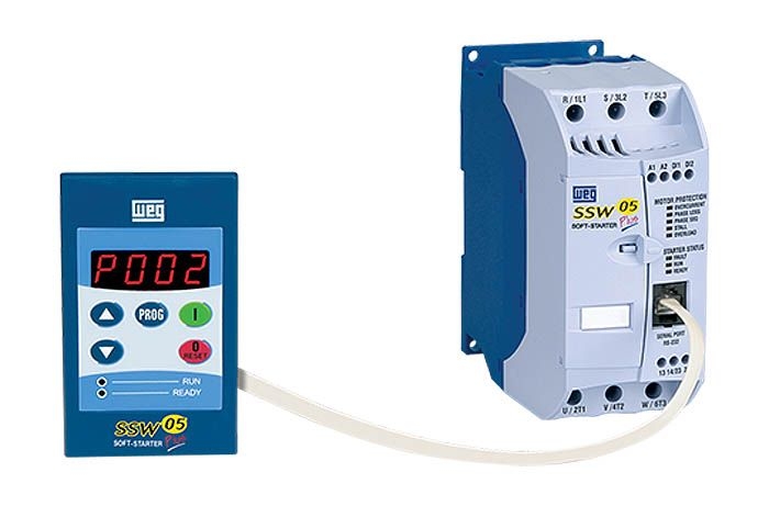 Cáp Kết Nối Truyền Thông Cable CAB-RS Para HMI-SSW05-RS Kết Nối Soft-Starter - SSW05 Series Với WEG Electric SSW05 Series Remote Serial HMI Keypad Cable RS232 RJ12 to DB9 Female Length 1.5M