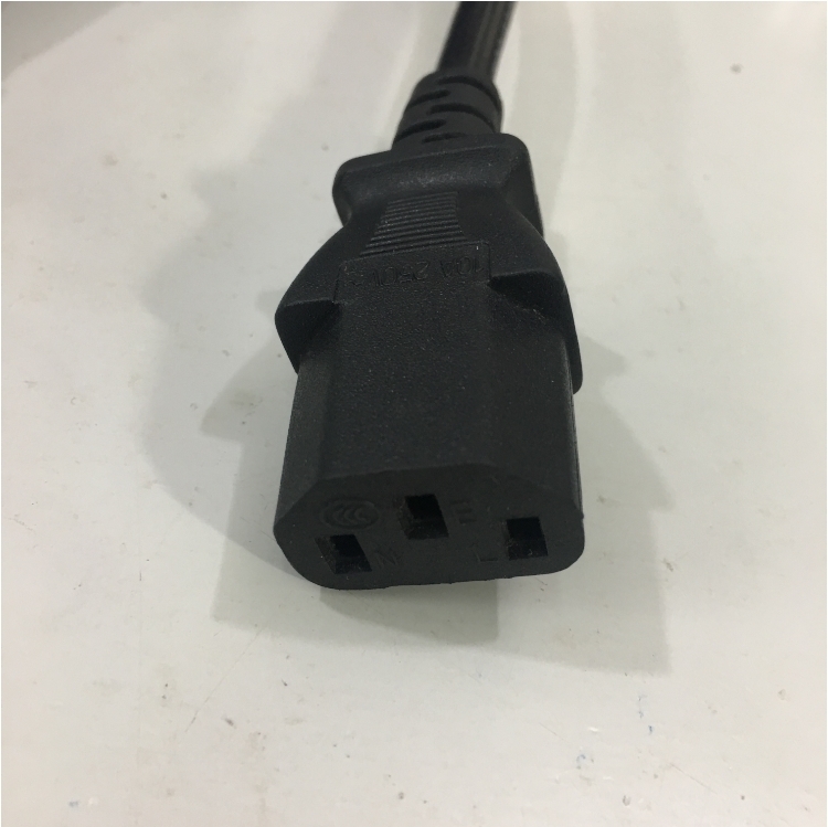 Dây Nguồn Australia & China Chuẩn 3 Chân Chéo Tam Giác AC Power Cord GB2099 to C13 10A 250V 3X0.75mm Length 1.2M