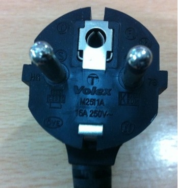 Dây Nguồn Server IBM HP Volex VAC19 M2511A AC Power Cord Schuko CEE7/7 to IEC60320 C19 16A 250V 3x1.5mm Length 2.5M