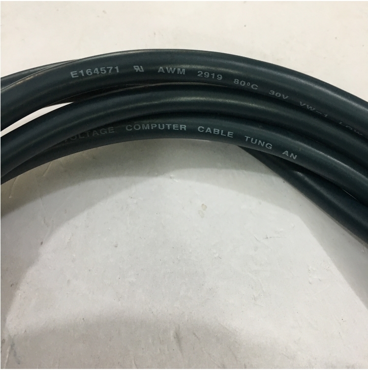 Cáp Điều Khiển RS232 DB25 Male to DB15 Male 2 Row 15Pin 28AWG E164571 Cable Green Length 3M