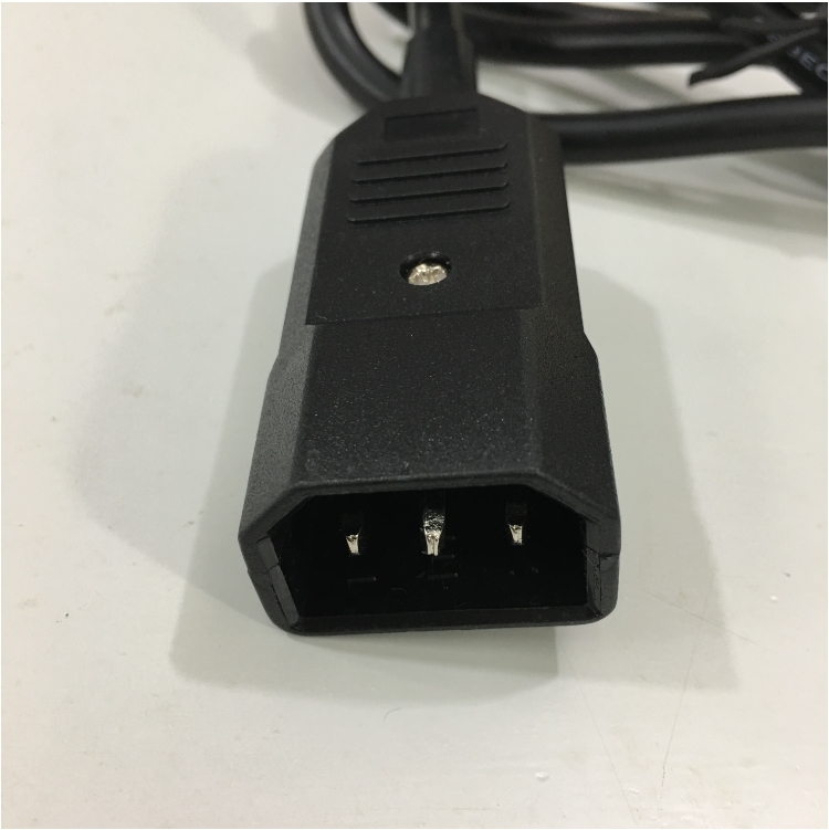 Dây Nguồn VOLEX V1625A Chữ L 90 Độ Vuông Sang Góc Phải PDU AC Power Cord IEC C14 to IEC C13 Right Angle 10A 250V 3x1.0mm² Length 1.2M