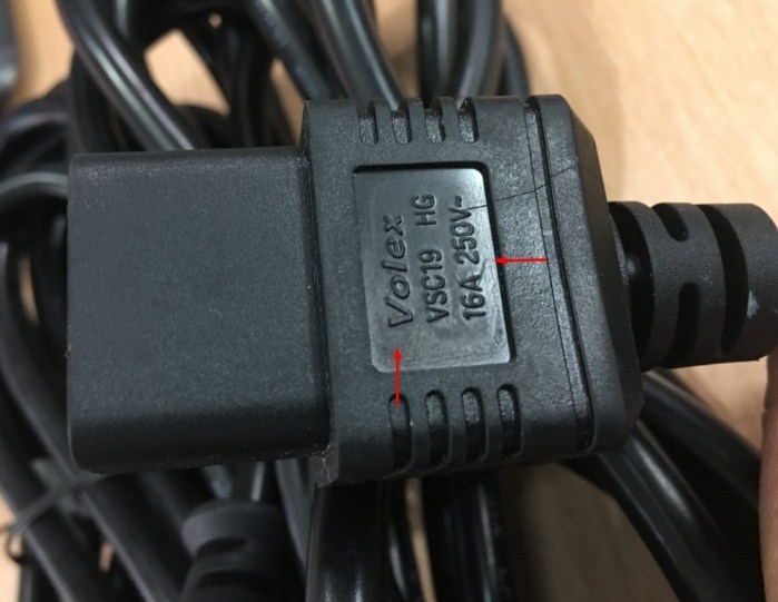 Dây Nguồn Server Volex M2511 VSC19 HG HP295477-001 Power Cord CEE 7/7 SCHUKO IEC60320 IEC C19 2 Prong 16A/250V 3X1.5mm Length 3.6M
