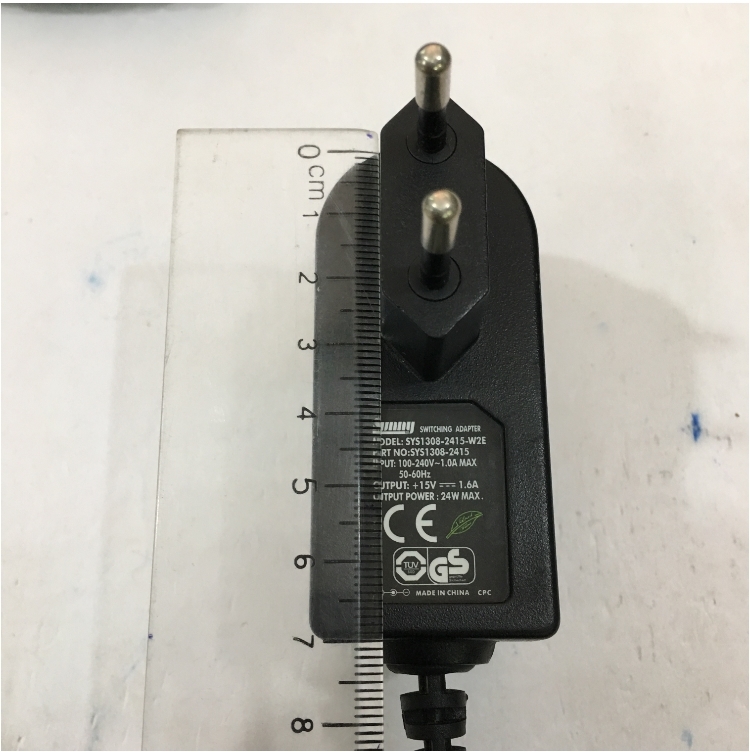 Bộ Chuyển Đổi Nguồn Adapter Original 15V 1.6A 24W SUNNY SYS1308-2415-W2E Connector Size 5.5mm x 2.1mm