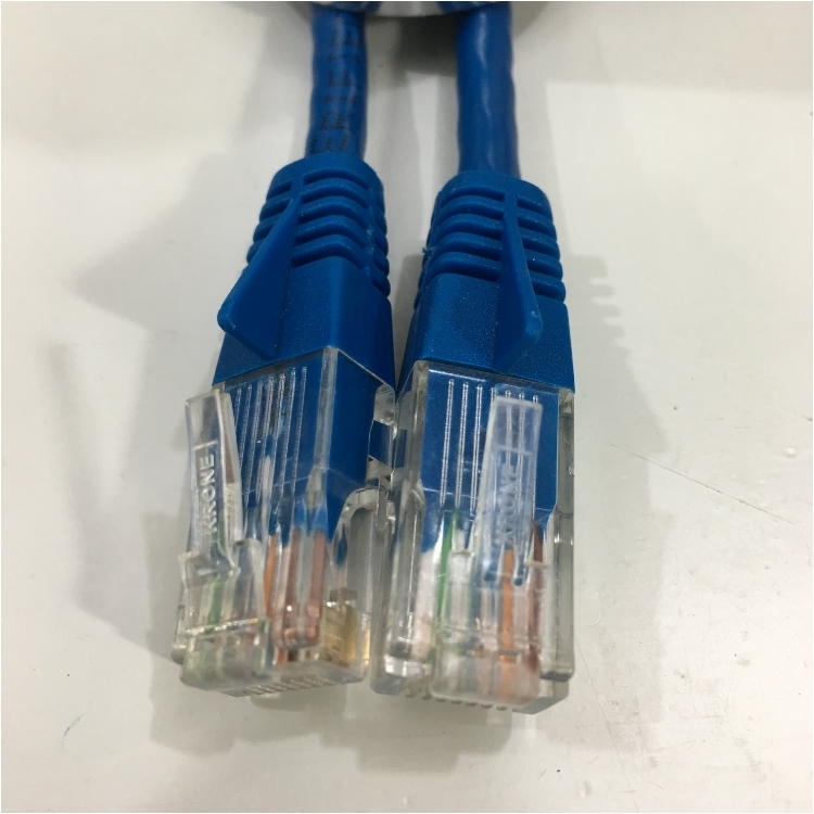 Dây Nhẩy Krone 6451 5 039-10 ETA/TIA 568 Cat5e UTP 4PAIRS 24 AWG Patch Straight Through Cable Blue Length 1M