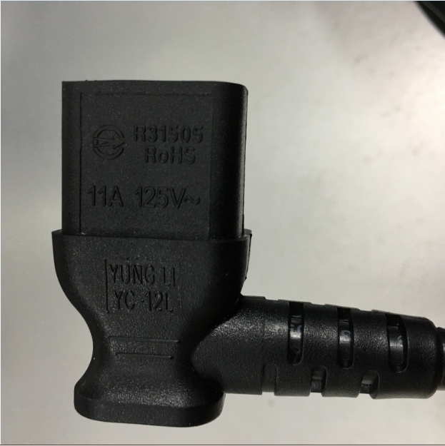 Bộ Combo Adapter BS1363 UK Plug to NEMA 5-15R Và NEMA 5-15P Plug To Left Angle IEC 60320 C13 Chính Hãng WELL SHIN YUNG LI 11A 250V 3x1.25mm² Length 4.5M