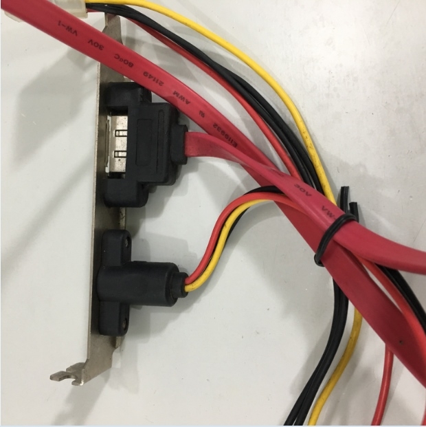 Cáp Chuyển 1 Port SATA to ESATA Plate Adapter Và IDE Molex 4 Pin Power Length 45Cm