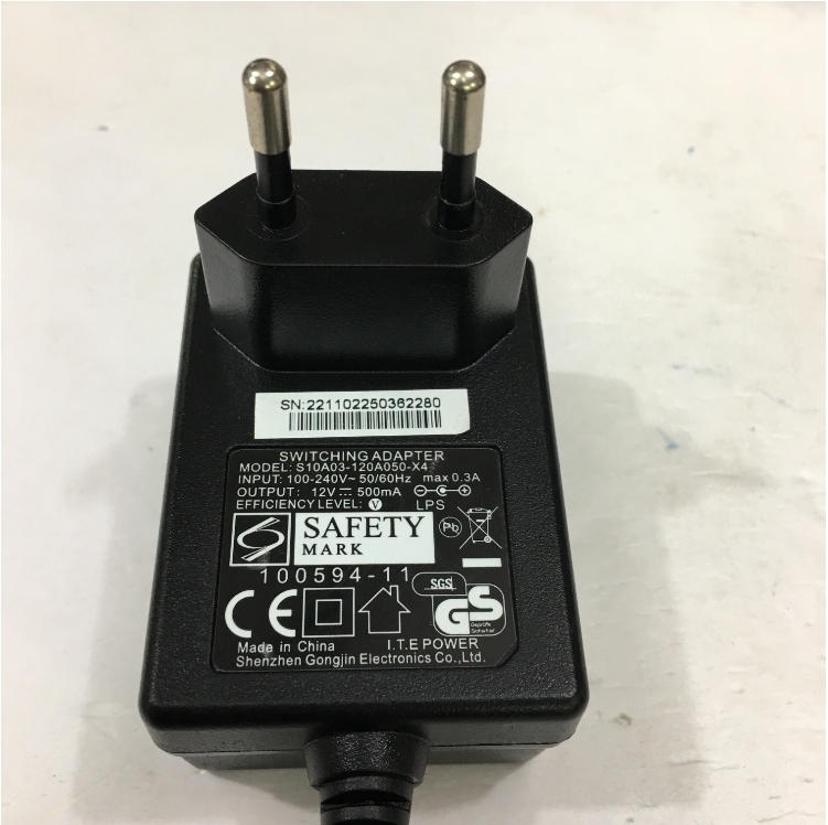 Adapter Original 12V 0.5A Shenzhen S10A03-120A050-X4 Connector Size 5.5mm x 2.1mm