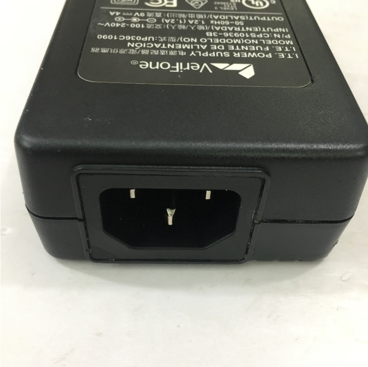 Bộ Chuyển Đổi Nguồn Adapter Original 9V 4A 36W VeriFone UP036C1090 Connector Size 3.5mm x 1.35mm 90 Degree