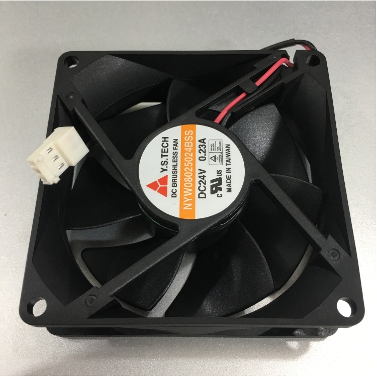 Y.S TECH NYW08025024BSS 24V 0.23A Server - Square Fan 80x80x25mm 2 Wire