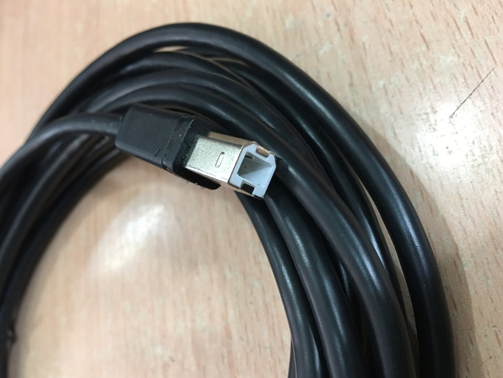 Cáp UC-PRG015-02A kết nối màn hình tích hợp PLC Delta HMI TP70P series TP04P series với Computer USB 2.0 Type A Male to Type B Male 28AWG Black Cable dài 5M