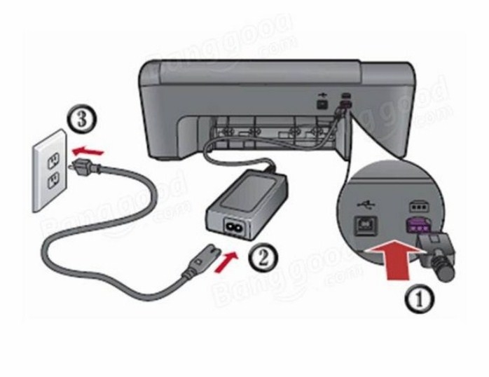 Adapter Original HP 0957-2403 22V 455mA For HP Deskjet 1010 1518 1510 1010 2540 Printer Connector Size 3PIN