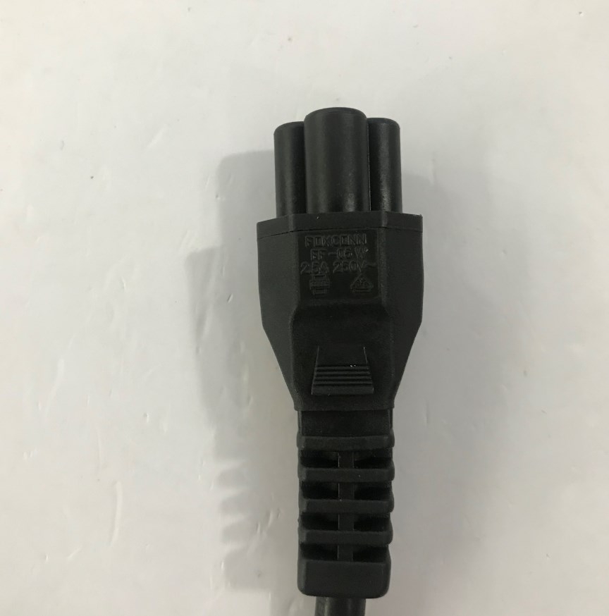 Dây Nguồn FOXCONN FM-015 FF-05W Chuẩn 2 Chân Đầu Tròn AC Power Cord Schuko CEE7 Euro Plug to C5 2.5A 250V 3x0.75mm Length 1M