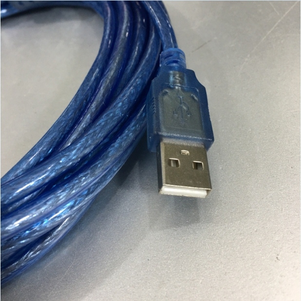 Cáp Kết Nối Camera Vật Thể Với Máy Tính USB 2.0 Type A Male to Type A Male Cable Blue Length 5M