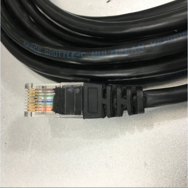 Dây Nhẩy DELL Original RJ-45 12 FT CAT5E KVM 2R512 CN-02R512 UTP PVC CM Ethernet Network Patch Straight Through Cable Black Length 3.6M