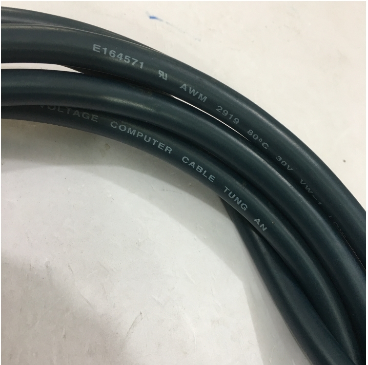 Cáp Điều Khiển RS232 DB25 Female to DB15 Female 2 Row 15Pin 28AWG E164571 Cable PVC Green Length 3M