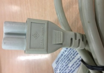 Dây Sạc Nguồn Máy Xách Tay Laptop Chuẩn Cắm Điện 3 Chấu Có Cầu hì I-SHENG SP-60 IS-034 UK Power Cord IEC 320 C5 5A 2.5A 250V 3x0.75mm Grey Length 1.8M
