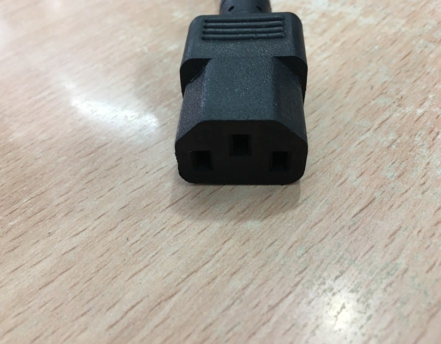 Dây Nguồn  CONNECT TO GROUNDED OUTLET  NEMA 5-15P to C13 AC Power Cord  10A 125V 3x0.824mm 18WAG Length 2.1M