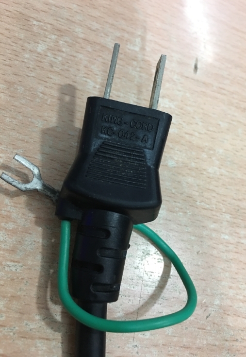 Dây Nguồn 2 Chân Dẹt Và Dây Nối Tiếp Địa KING-CORD KC-042-A KC-003 7A 125V 3x0.75mm 2M
