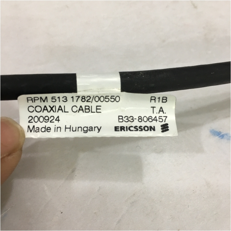 Cáp Kêt Nối Viễn Thông Coaxial Cable RPM 513 1782/00550 R1B Ericsson Length 0.5M