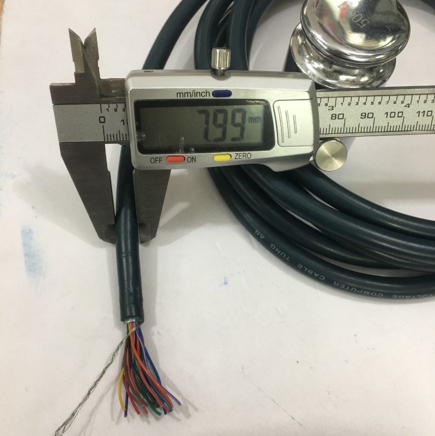 Dây Cáp Hàn Và Đấu Mạch Điều Khiển 20 Core 28AWG E164571 Unscreened 20x0.12mm Có Vỏ Bọc Bạc Chống Nhiễu Cable PVC Green Length 3M