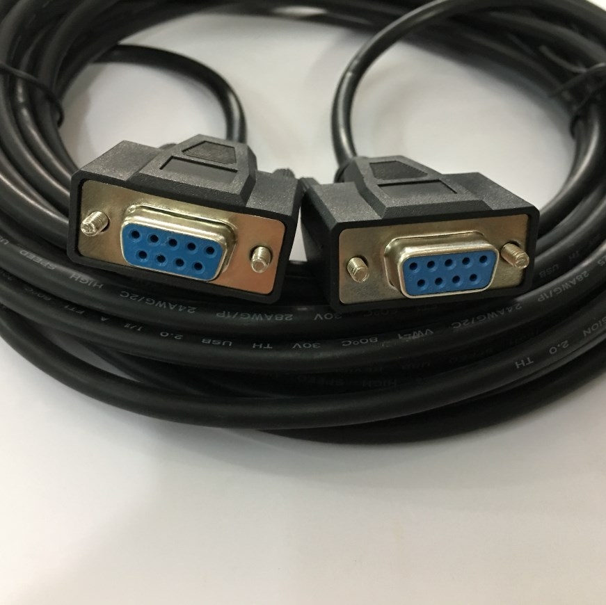 Cáp Kết Nối Agilent RS232-61601 Cross Cable Female to DB9 Female PVC Black Length 8M