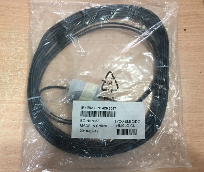 Dây Nhẩy Điện Thoại Bàn 42R5087 – IBM Fax Modem 4 Wire RJ11 Male Flat Cross Pinned Telephone Line Patch Cord Cable Length 10M