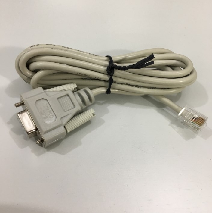 Cáp Điều Khiển APC 940-0144A Serial Console Cable DB9 Female to RJ12 Male For Rack PDU AP7900 AP7901 AP7902 AP7930 AP7932 AP7940 AP7941 Grey length 2.1M