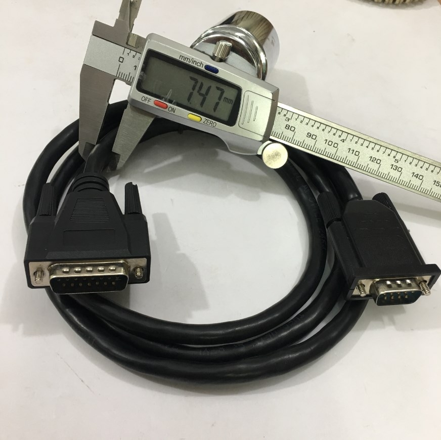 Cáp Điều Khiển RS232 DB9 Male to DB15 Male 2 Row 15Pin 28AWG Cable Black Length 1.5M