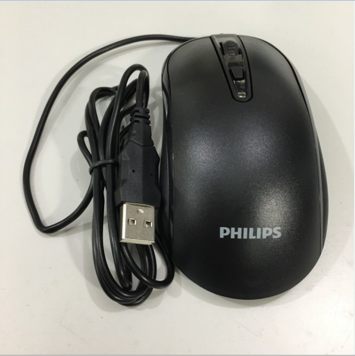 Chuột Máy Tính PHILIPS M214 Black Cổng USB Mouse