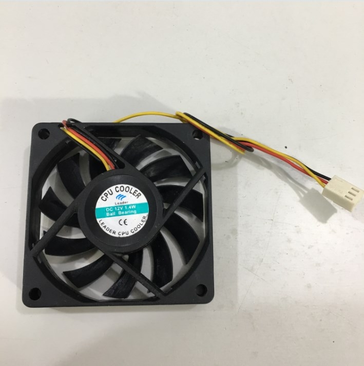 Fan Leader Ball Bearing Cooler 70x70x15mm 3800rpm DC 12V 1.4W Connector 3Pin